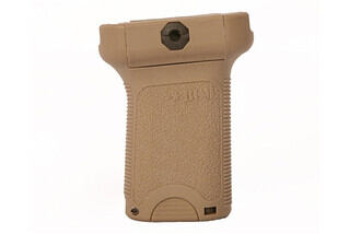 The BCM Gunfighter vertical grip short in FDE polymer is designed for picatinny rails